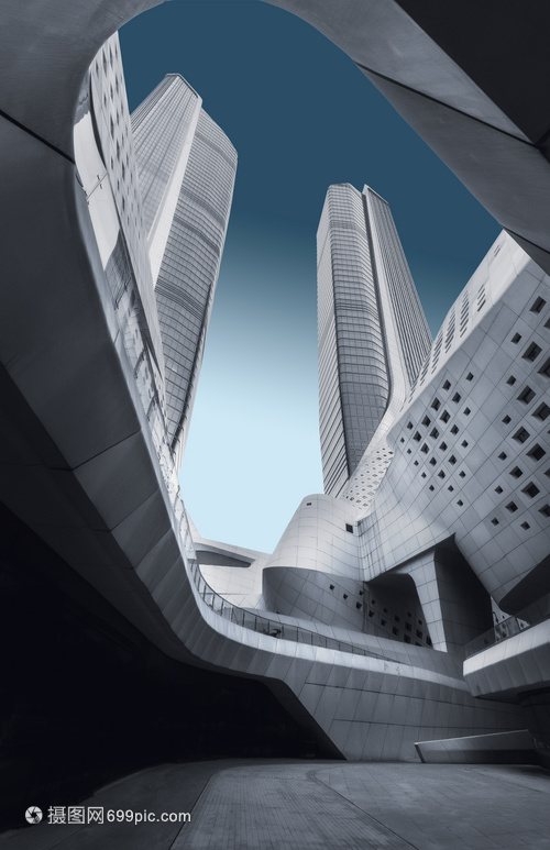 城市科技感建筑