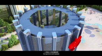 杭州三维动画制作三维建筑动画产品宣传动画制作团队案例 净化塔blue tower